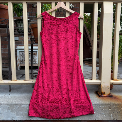 Red Velvet Cocktail Dress, O/S