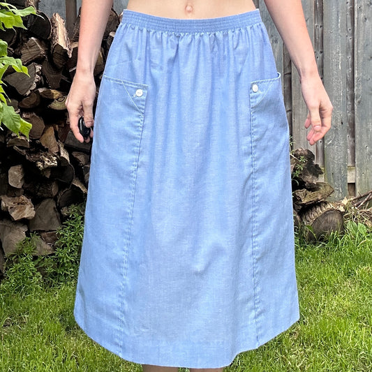 Koret City Blues Union Made Blue Skirt, S