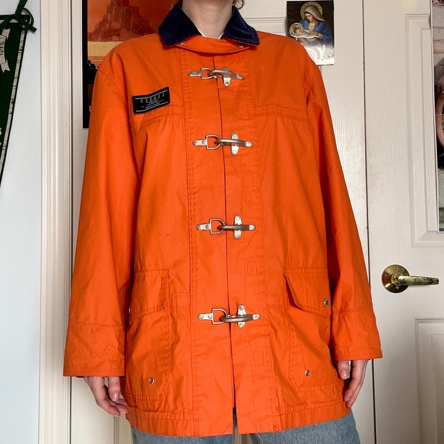 Lauren Ralph Lauren Martinique Orange Marine Supply Jacket, S