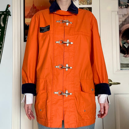 Lauren Ralph Lauren Martinique Orange Marine Supply Jacket, S