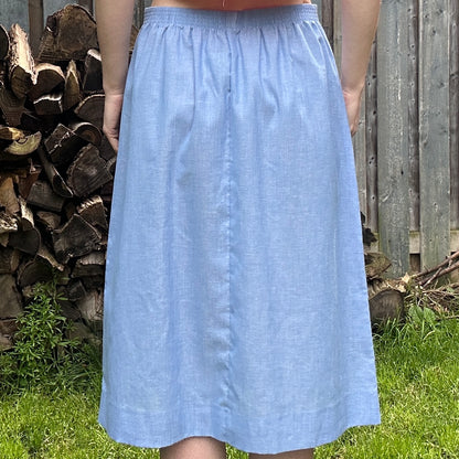 Koret City Blues Union Made Blue Skirt, S