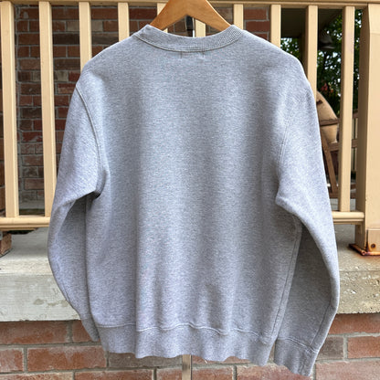 Esprit Grey Crew Neck with Embroidered Logo, M