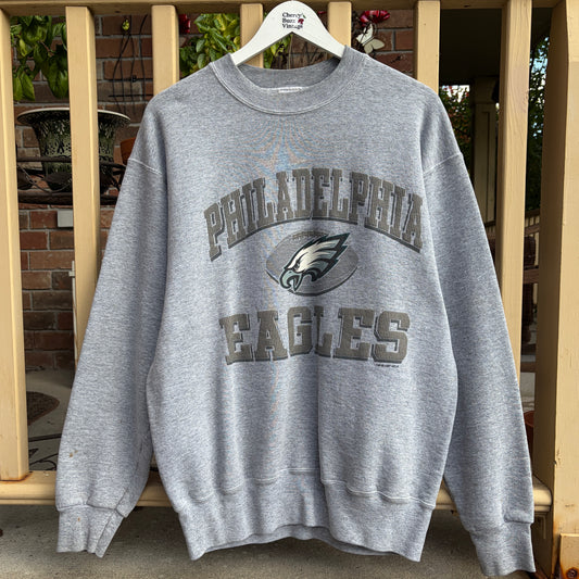 Philadelphia Eagles Grey Crew Neck, L