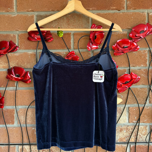 Blue Velvet Tank Top, S
