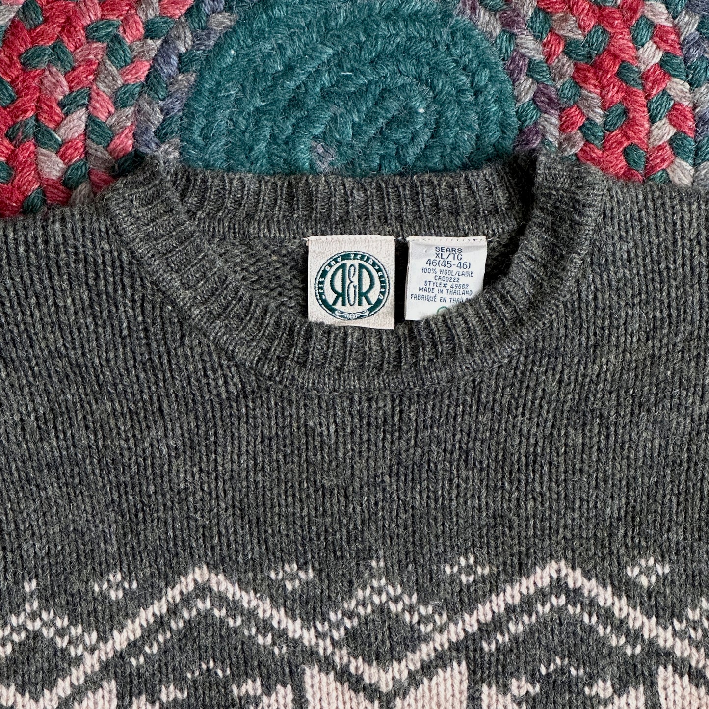 R&R Pure Wool Sweater, XL