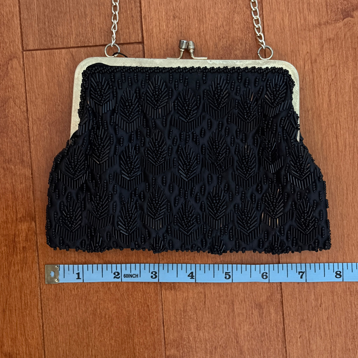 Black Beaded Purse
