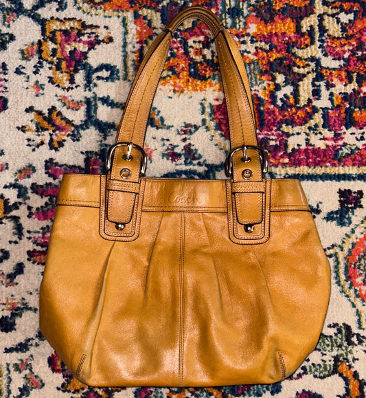 Coach Soho Hampton Tote in Saffron Yellow