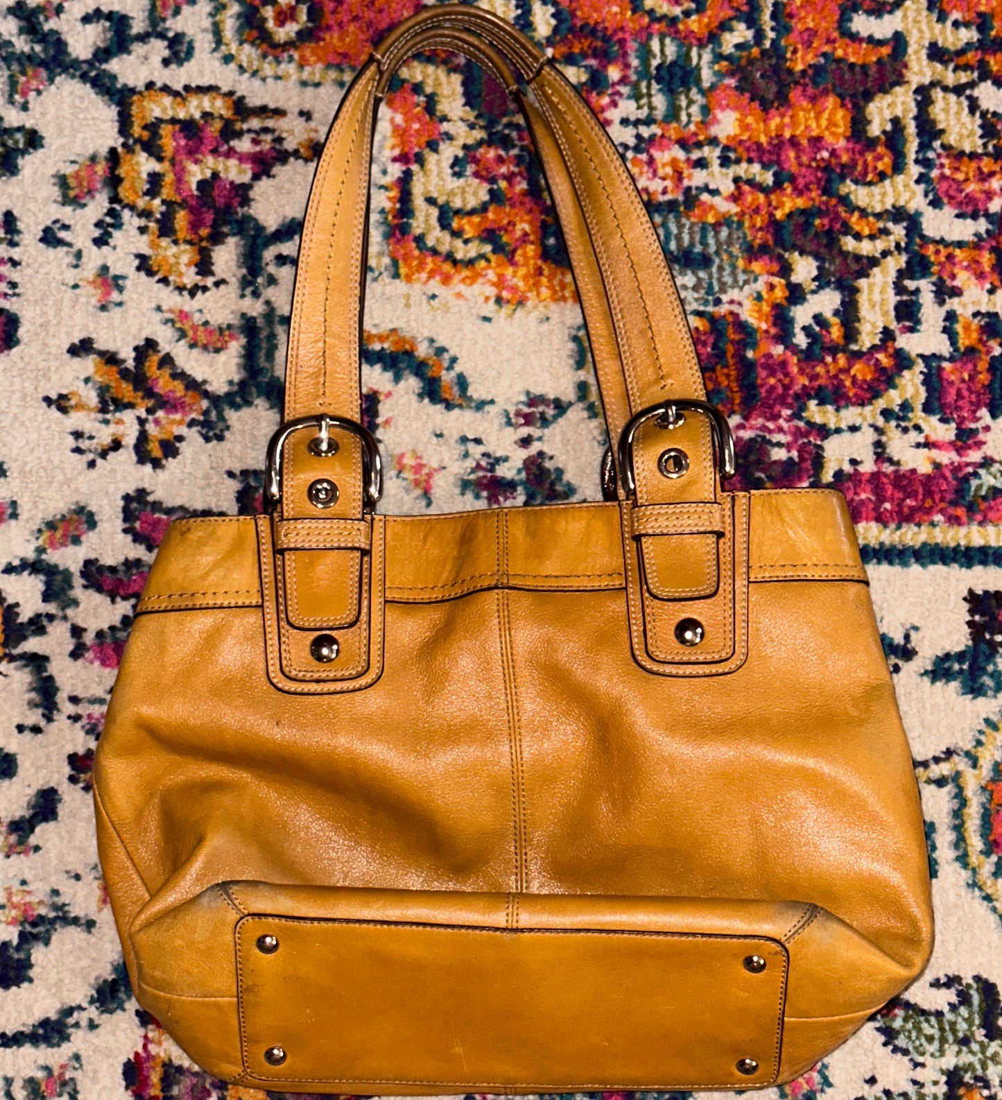 Coach Soho Hampton Tote in Saffron Yellow