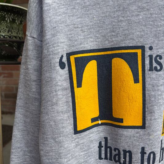 Michigan University Grey Crew Neck, L
