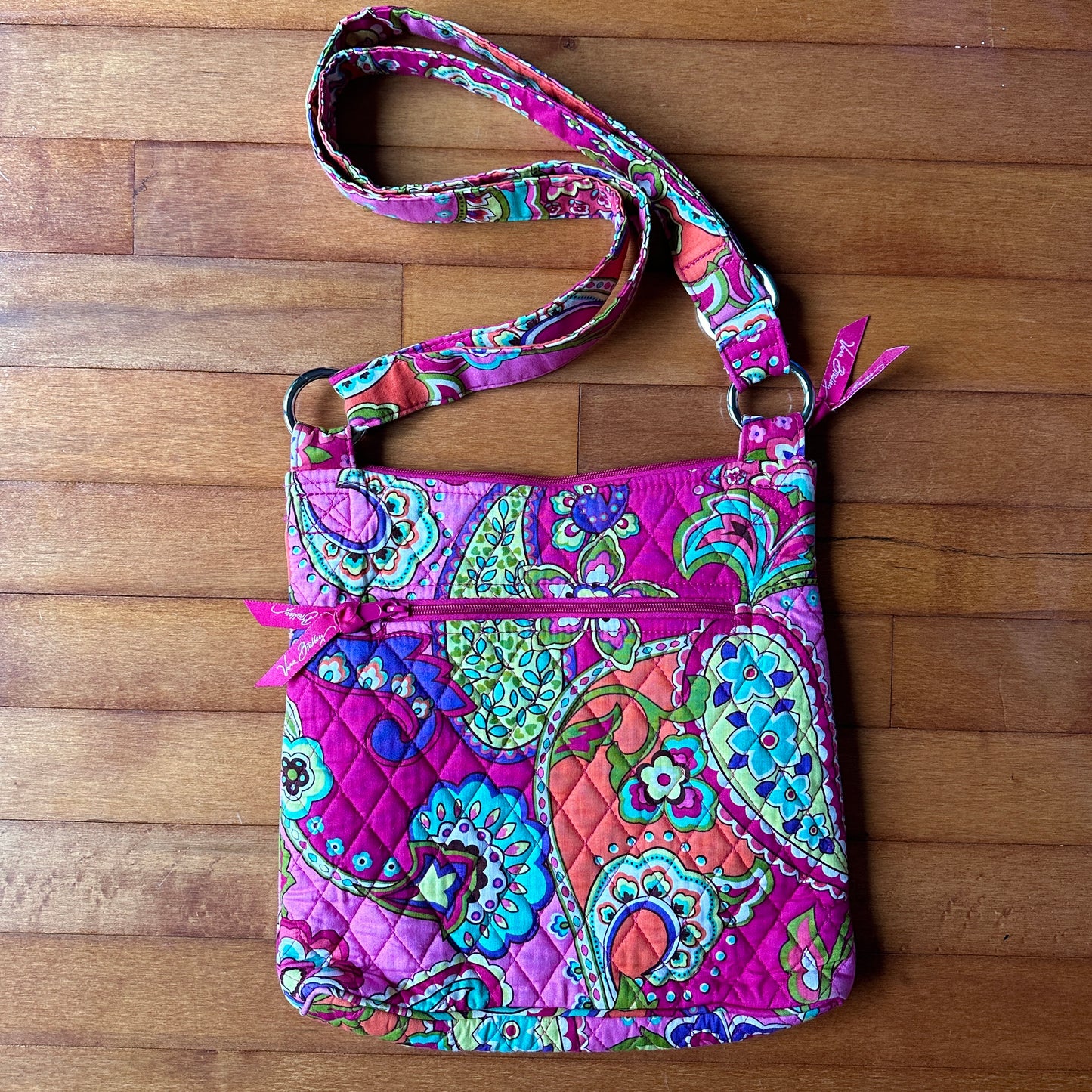 Vera Bradley Pink Paisley Side Bag