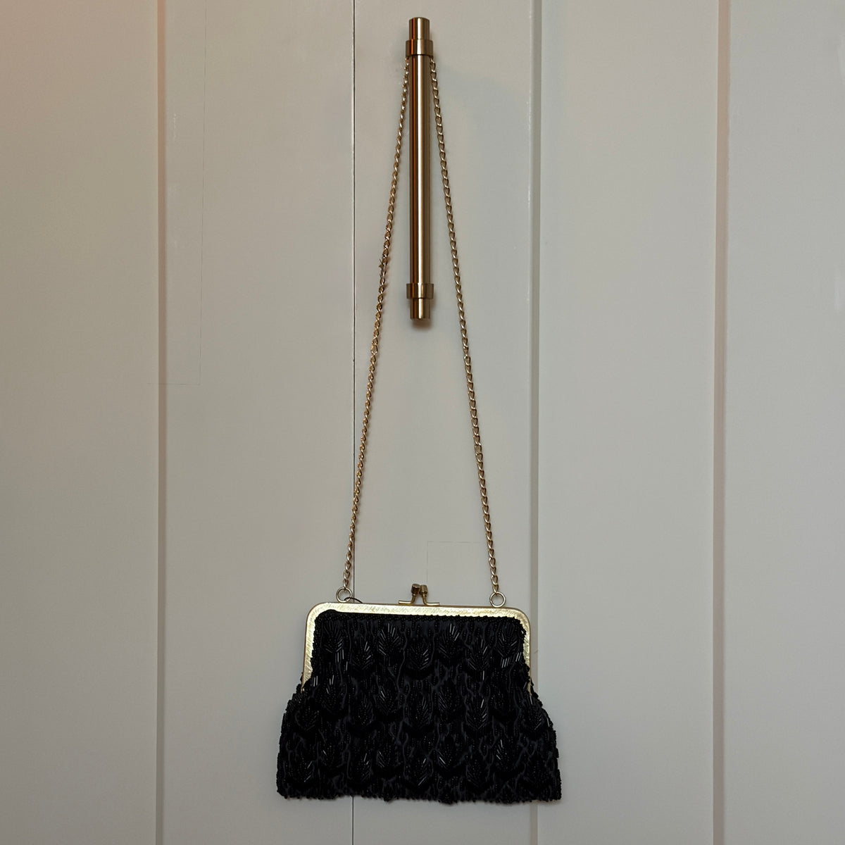 Black Beaded Purse