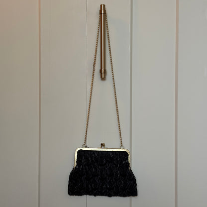 Black Beaded Purse
