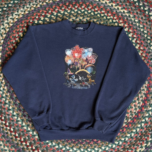 Disney Navy Blue Crew Neck, S - Cherry Buzz