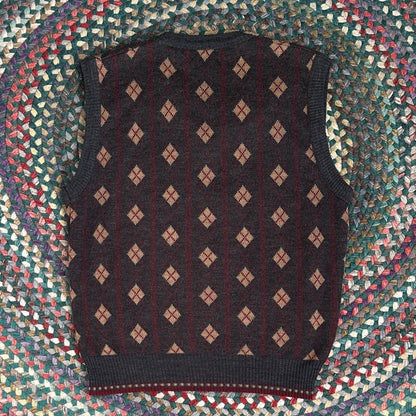 Eaton European Collection Vintage Argyle Sweater Vest, M