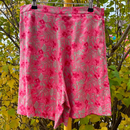 Pink Silk Skirt/Shorts, M - Cherry Buzz