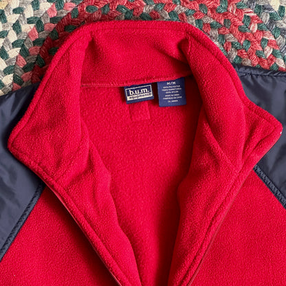 b.u.m. Red Fleece Vest, M