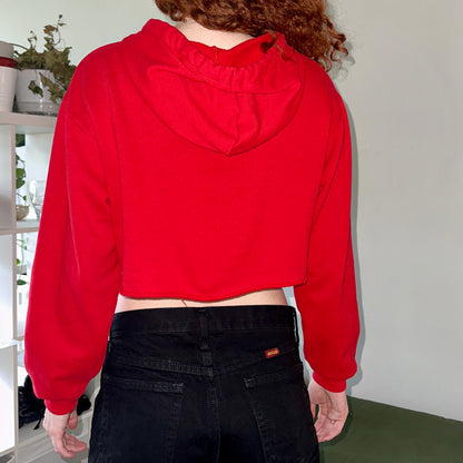 Dickies Red Crop Sweater, S - Cherry Buzz