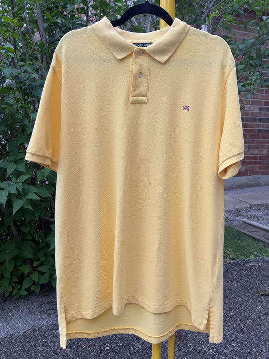 Polo by Ralph Lauren Classic Yellow Cotton Polo, XL - Cherry Buzz