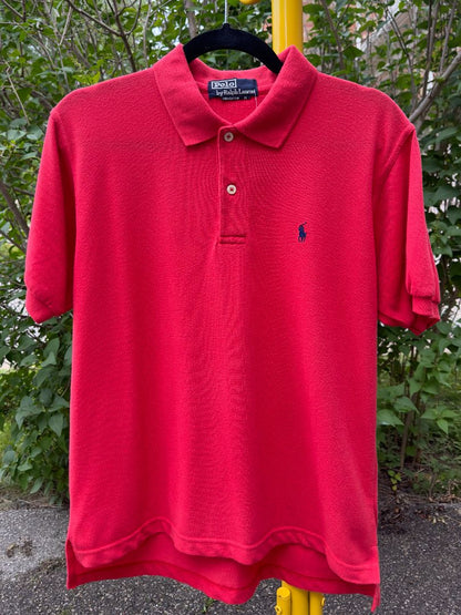 Polo by Ralph Lauren Classic Red Cotton Polo, M - Cherry Buzz