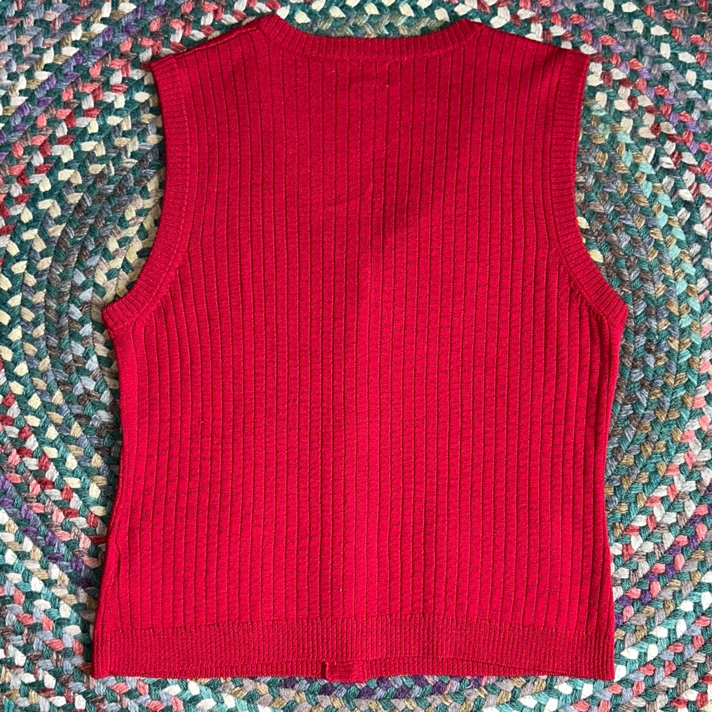 Tabi Red Wool Vest, M