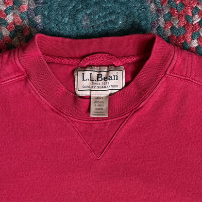 L.L. Bean Red Crew Neck, S - Cherry Buzz