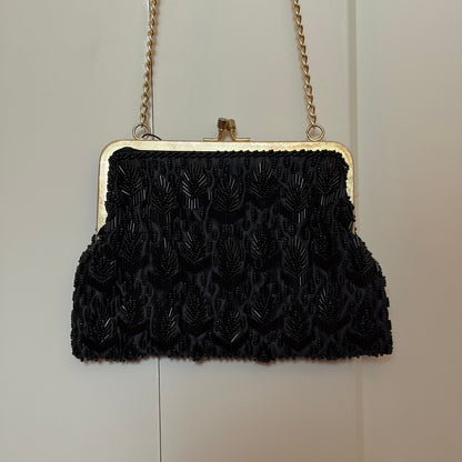 Black Beaded Purse