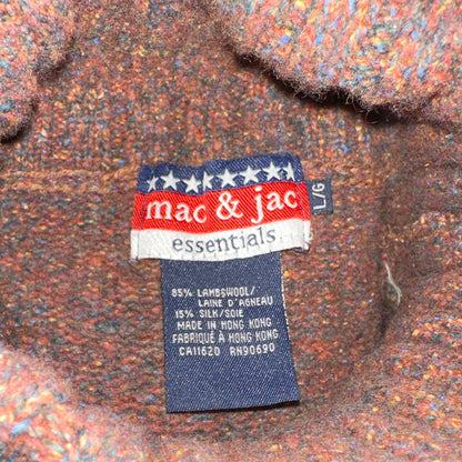 Mac & Jac Brown Wool and Silk Sweater, L - Cherry Buzz