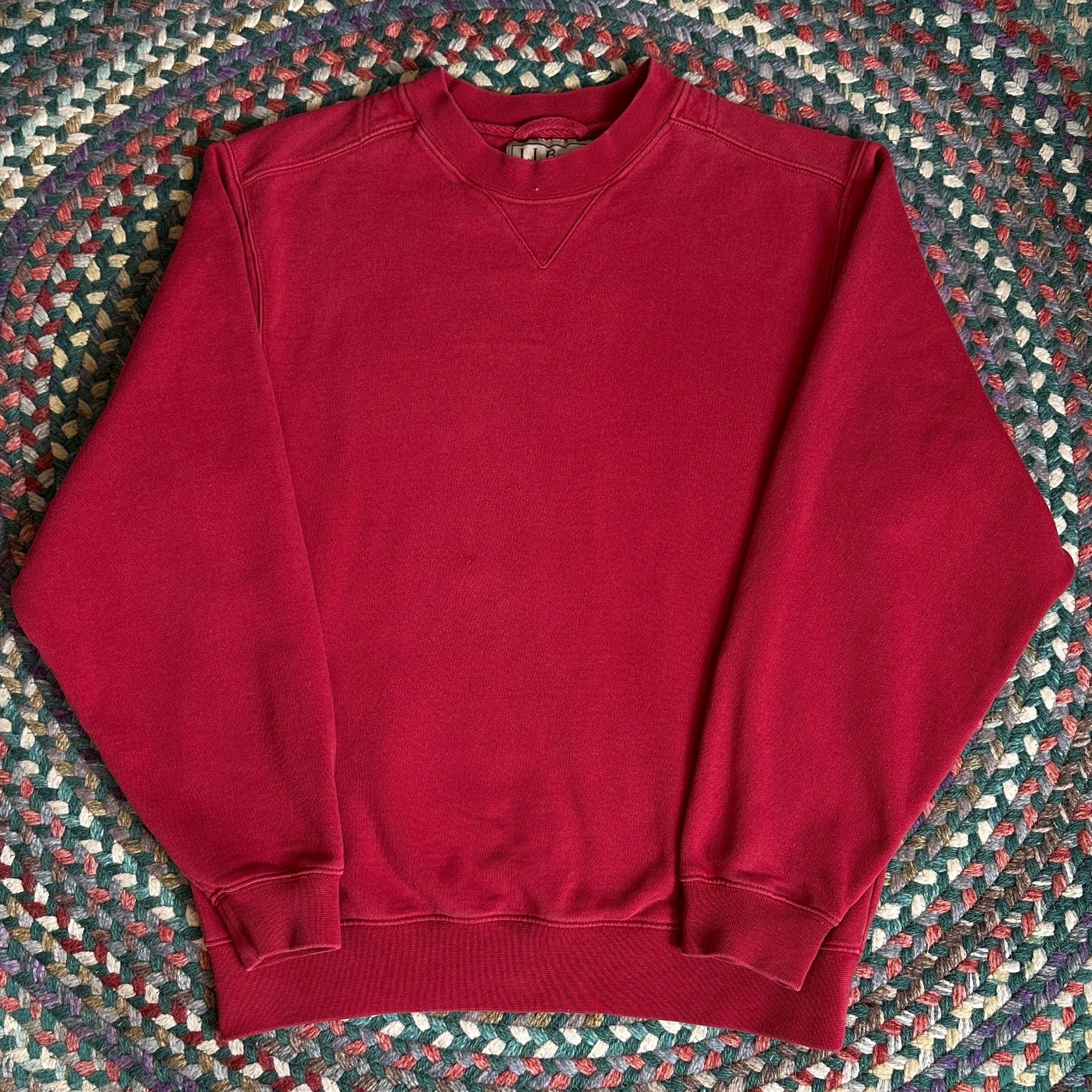 L.L. Bean Red Crew Neck, S - Cherry Buzz