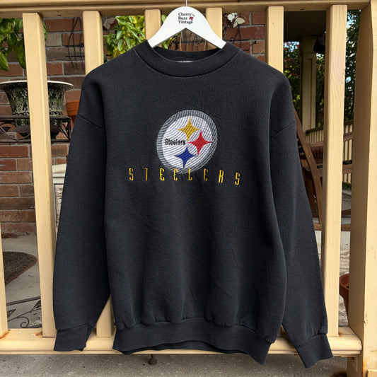 Pittsburgh Steelers Black Crew Neck, M