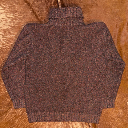 Mac & Jac Brown Wool and Silk Sweater, L - Cherry Buzz