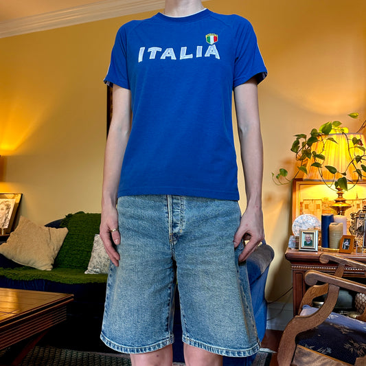 Italia Blue Graphic T-Shirt, M