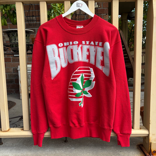 Ohio State Buckeyes Red Crew Neck, M