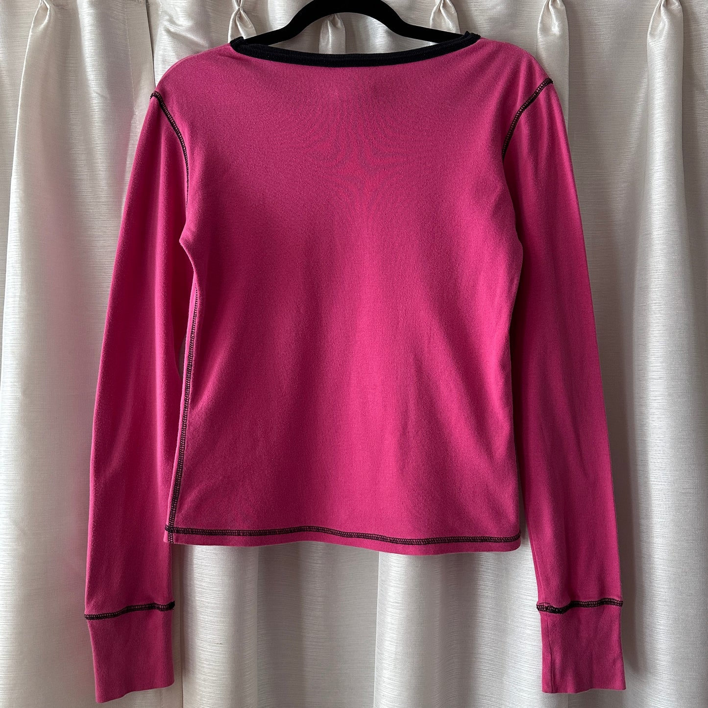 Reebok Pink Long Sleeve Shirt, M