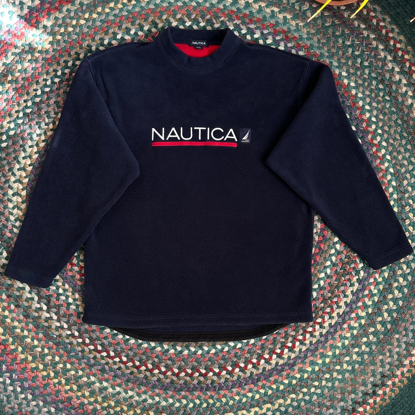 Nautica Navy Blue Crew Neck, L