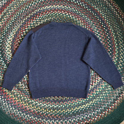 South Asia Blue Wool Blend Sweater, L