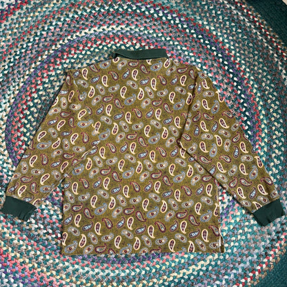 Grant Green Paisley Long Sleeve Shirt, L