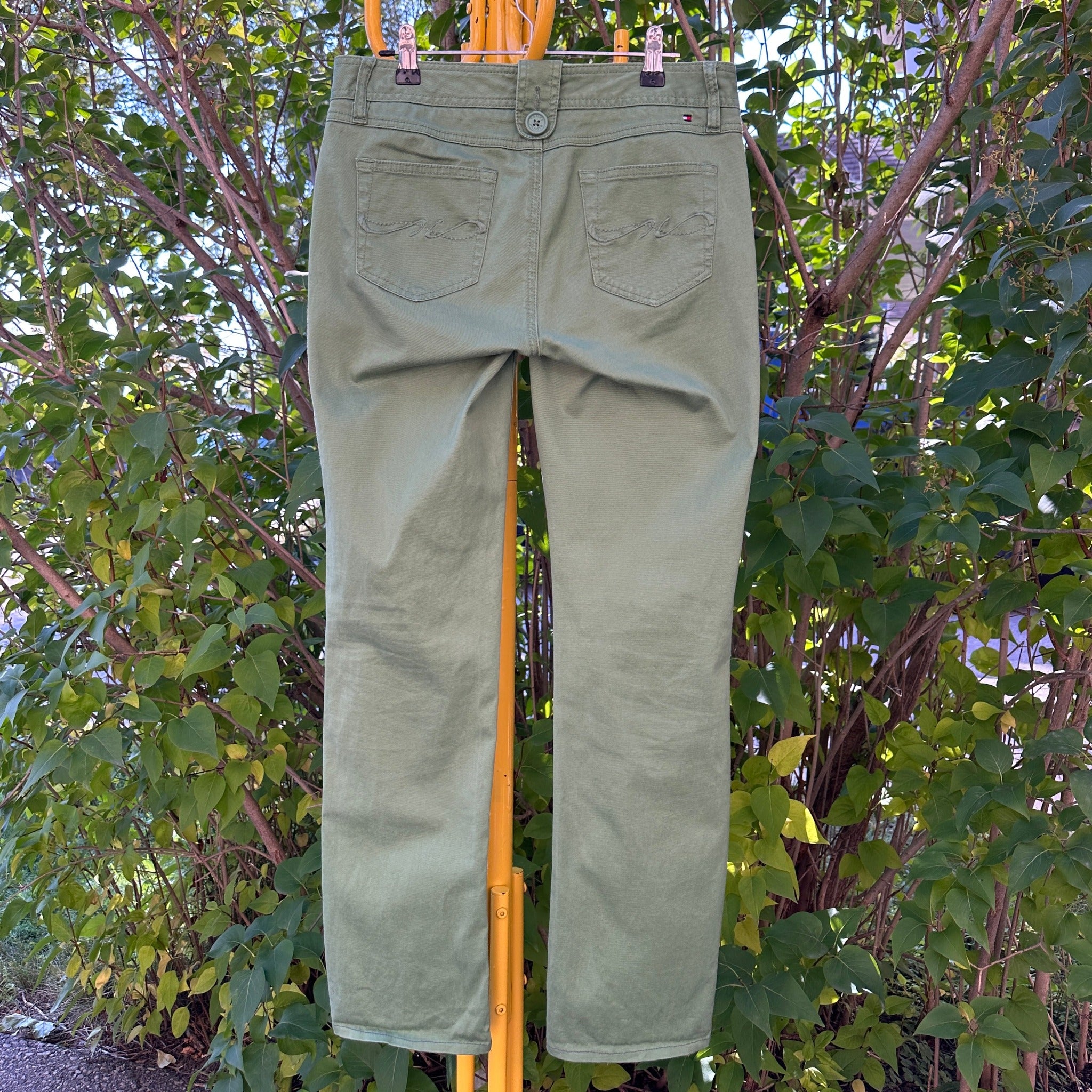 Tommy hilfiger green clearance pants