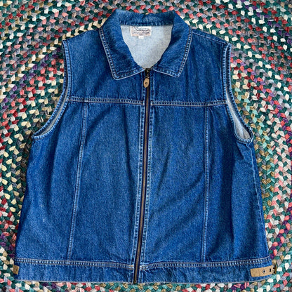 Blue Denim Vest, XL