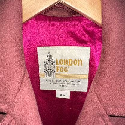 London Fog Pink Wool Coat, 8-M - Cherry Buzz