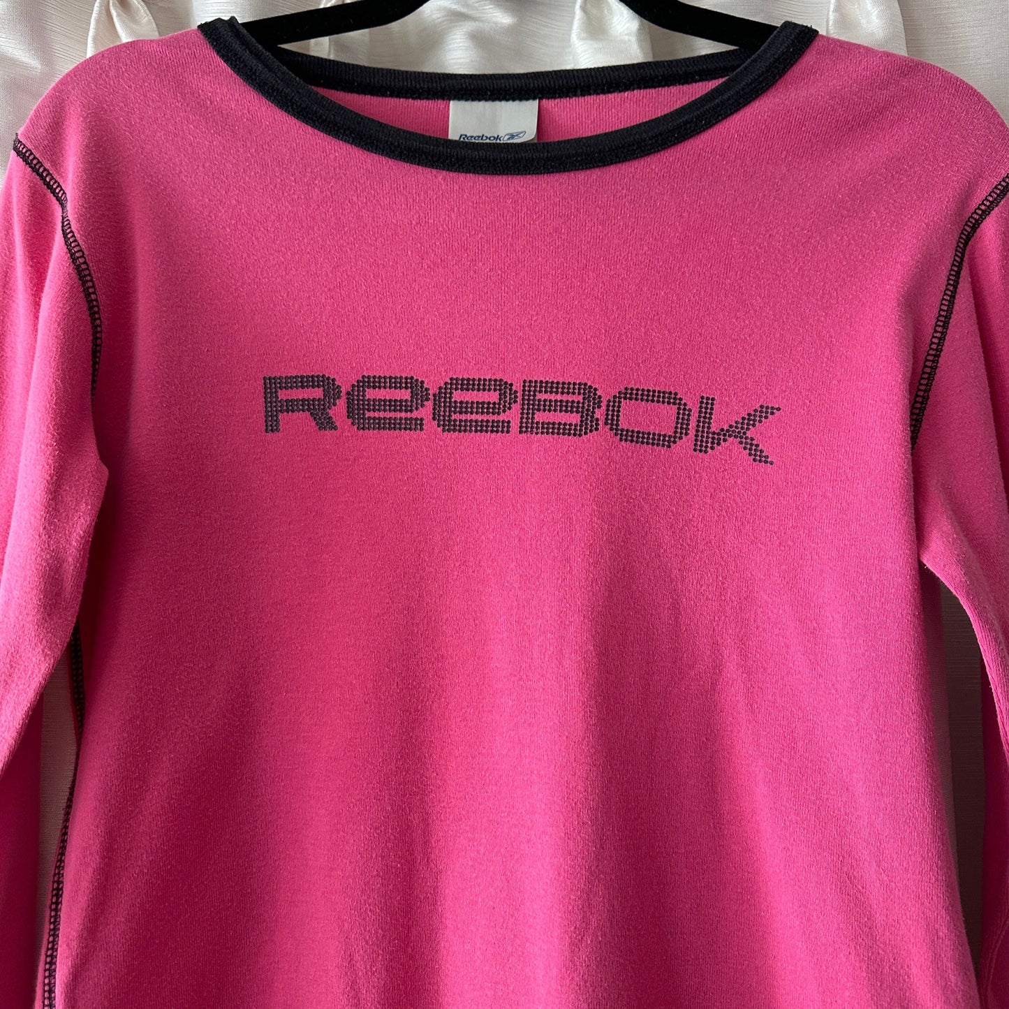 Reebok Pink Long Sleeve Shirt, M