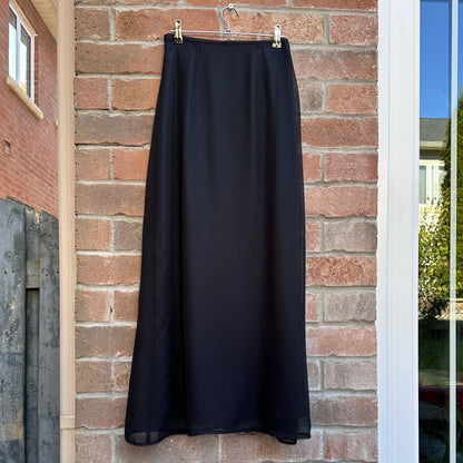 Dynamite 90s Black Flowy Maxi skirt, XS