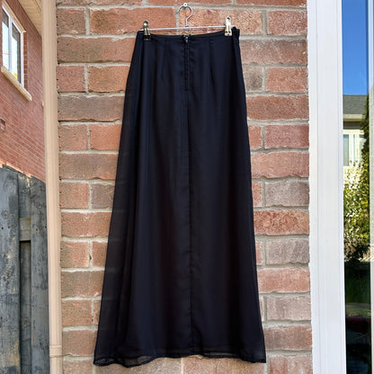 Dynamite 90s Black Flowy Maxi skirt, XS