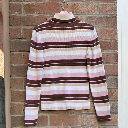 Northern Reflections Stripe Turtle Neck, M