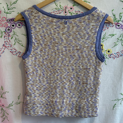 St. Joseph Sport Cropped Knit Vest, M