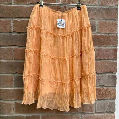 Tangerine Boho Skirt, 28"