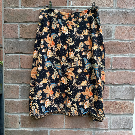 Disigual Floral Skirt, 27"