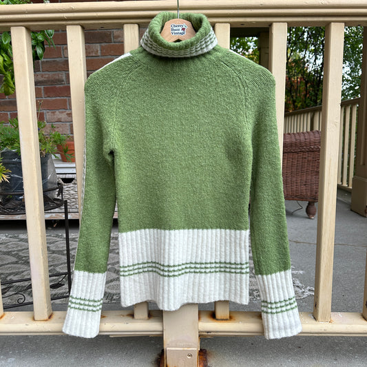 Green Wool Blend Sweater, S