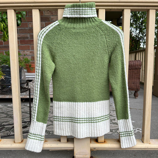Green Wool Blend Sweater, S