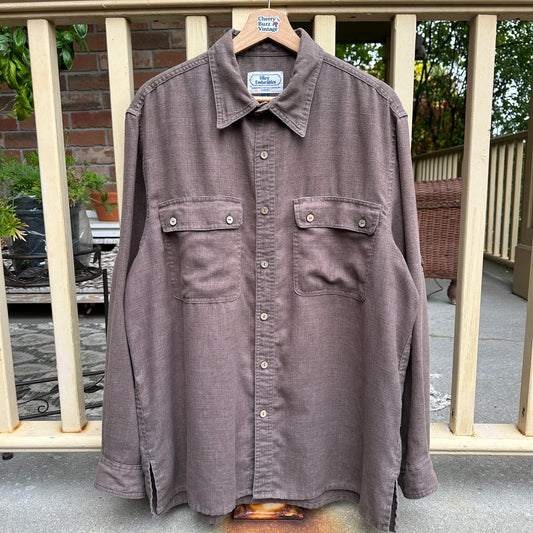 Tilly Endurable Brown Button Up, L