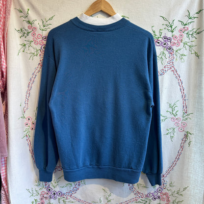 Blue Bird Crew Neck Sweater, L